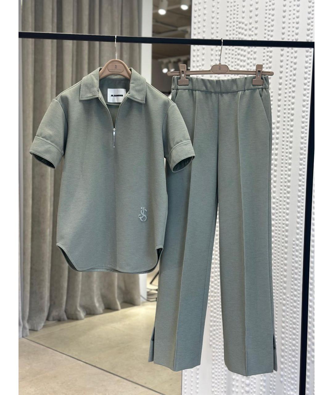 JIL SANDER Зеленый костюм с брюками, фото 8