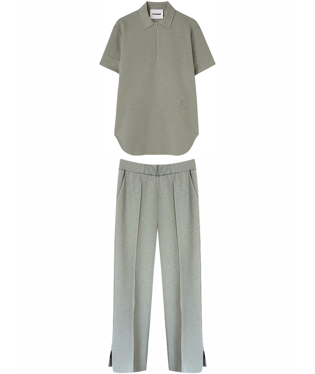 JIL SANDER Зеленый костюм с брюками, фото 1
