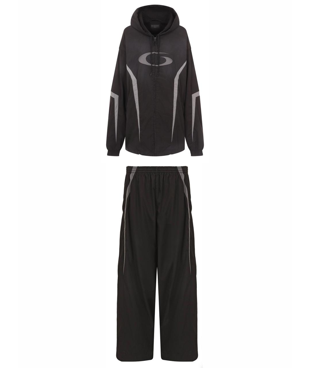 BALENCIAGA Черный полиэстеровый спортивные костюмы, фото 1