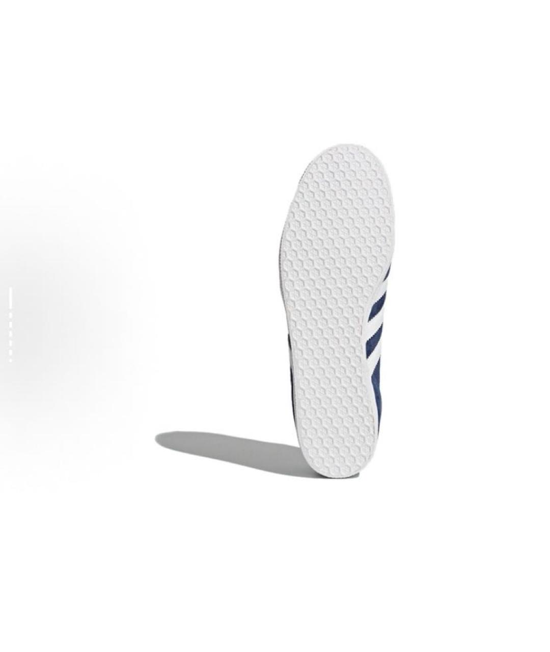 ADIDAS Темно-синие замшевые кроссовки, фото 6