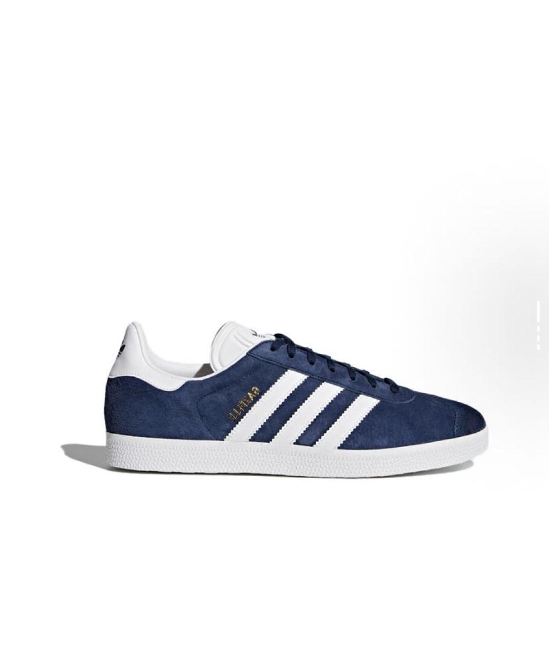 ADIDAS Темно-синие замшевые кроссовки, фото 7