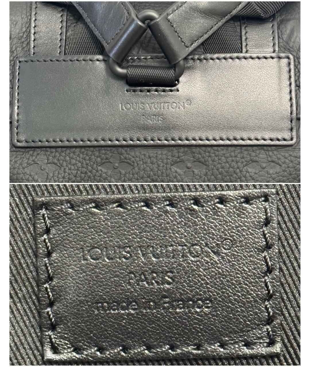LOUIS VUITTON Черный кожаный рюкзак, фото 7