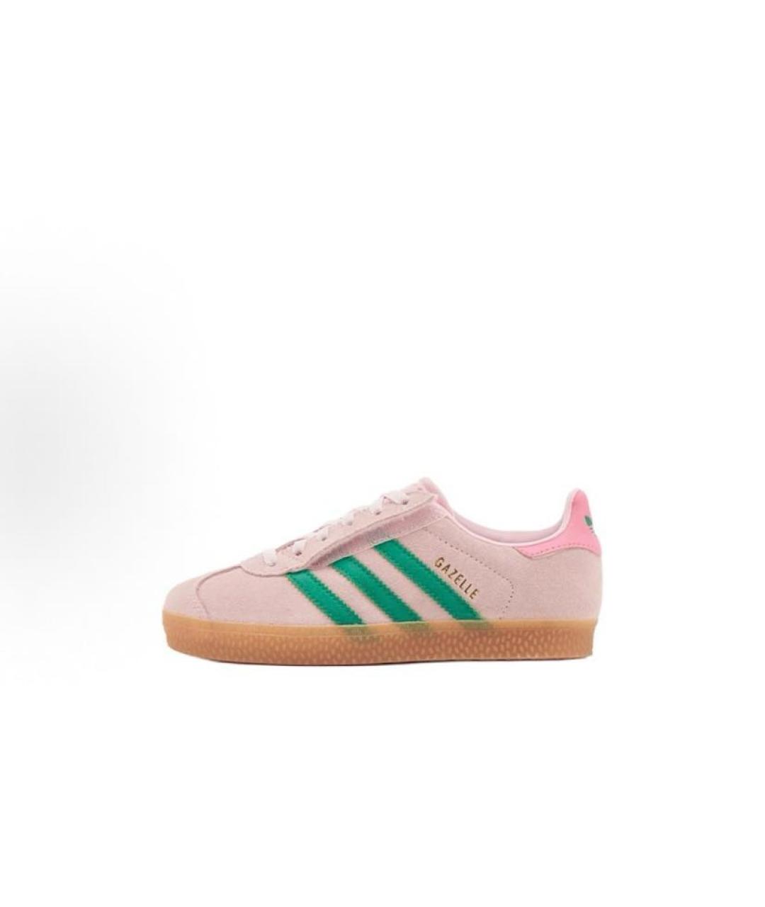 ADIDAS Розовые замшевые кроссовки, фото 2