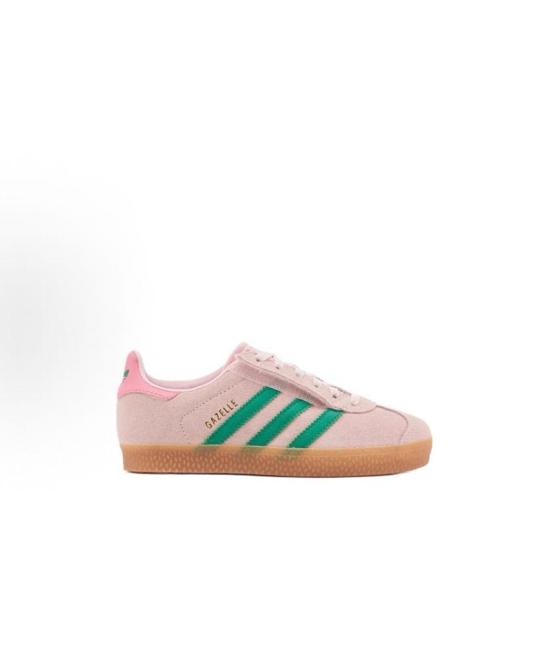ADIDAS Розовые замшевые кроссовки, фото 6