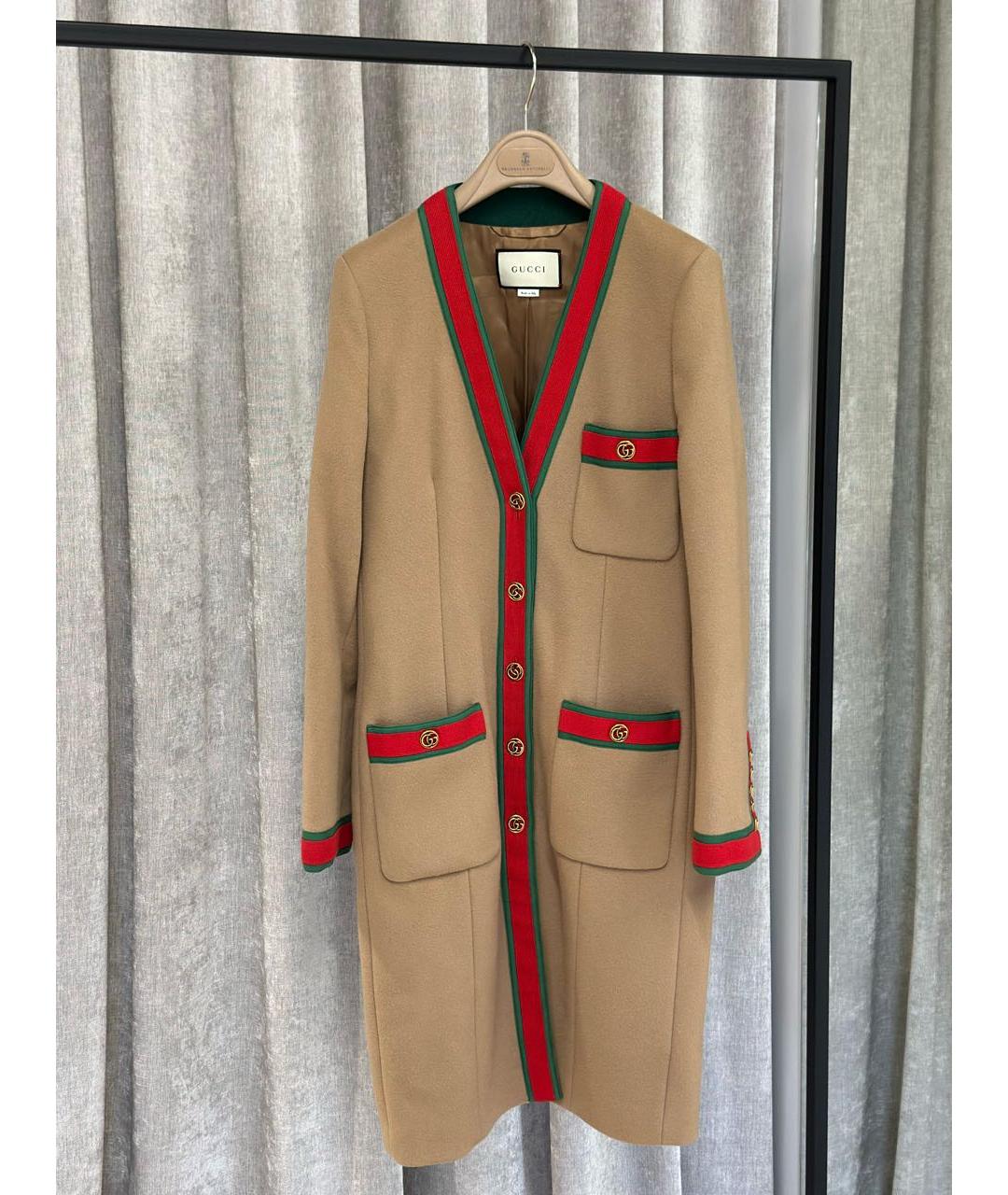 GUCCI Бежевое пальто, фото 6