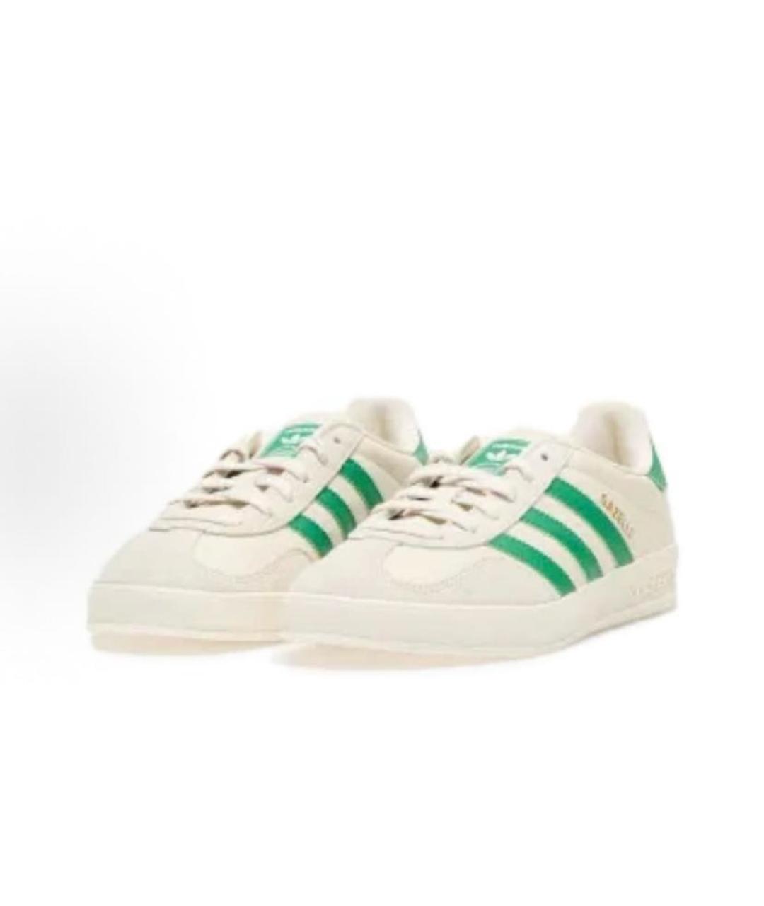 ADIDAS Бежевые кожаные кроссовки, фото 4