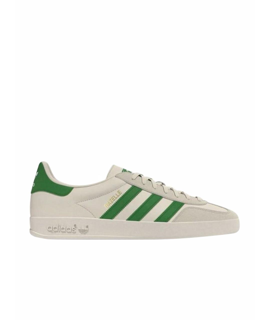 ADIDAS Бежевые кожаные кроссовки, фото 1