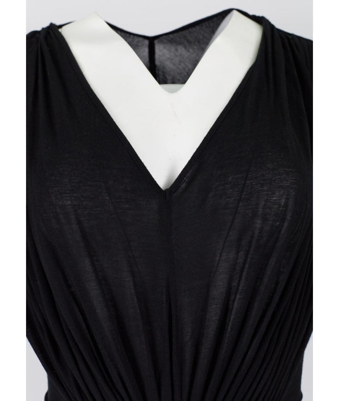 RICK OWENS Черное вискозное повседневное платье, фото 3