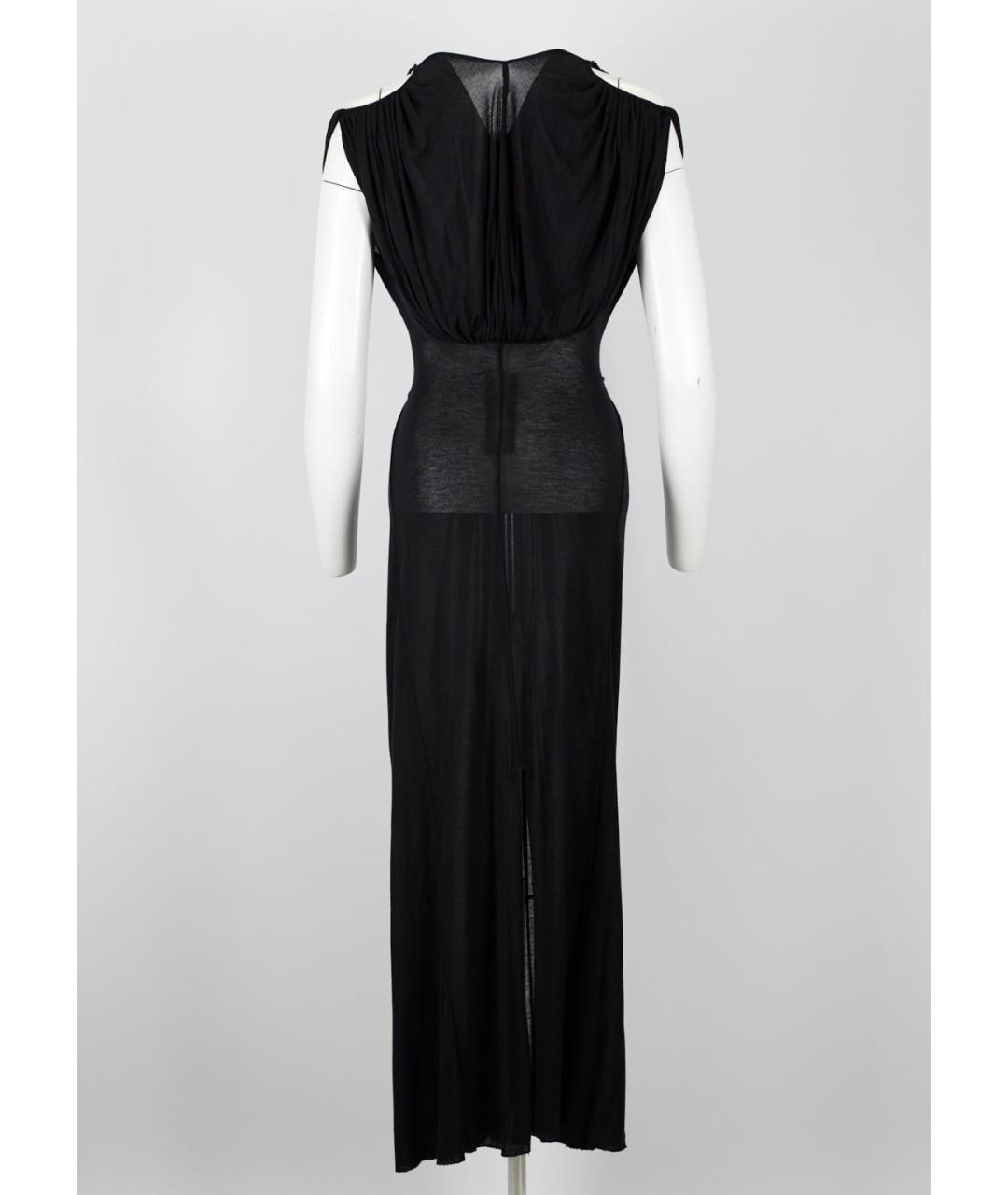 RICK OWENS Черное вискозное повседневное платье, фото 4