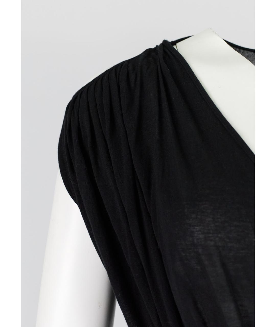 RICK OWENS Черное вискозное повседневное платье, фото 2