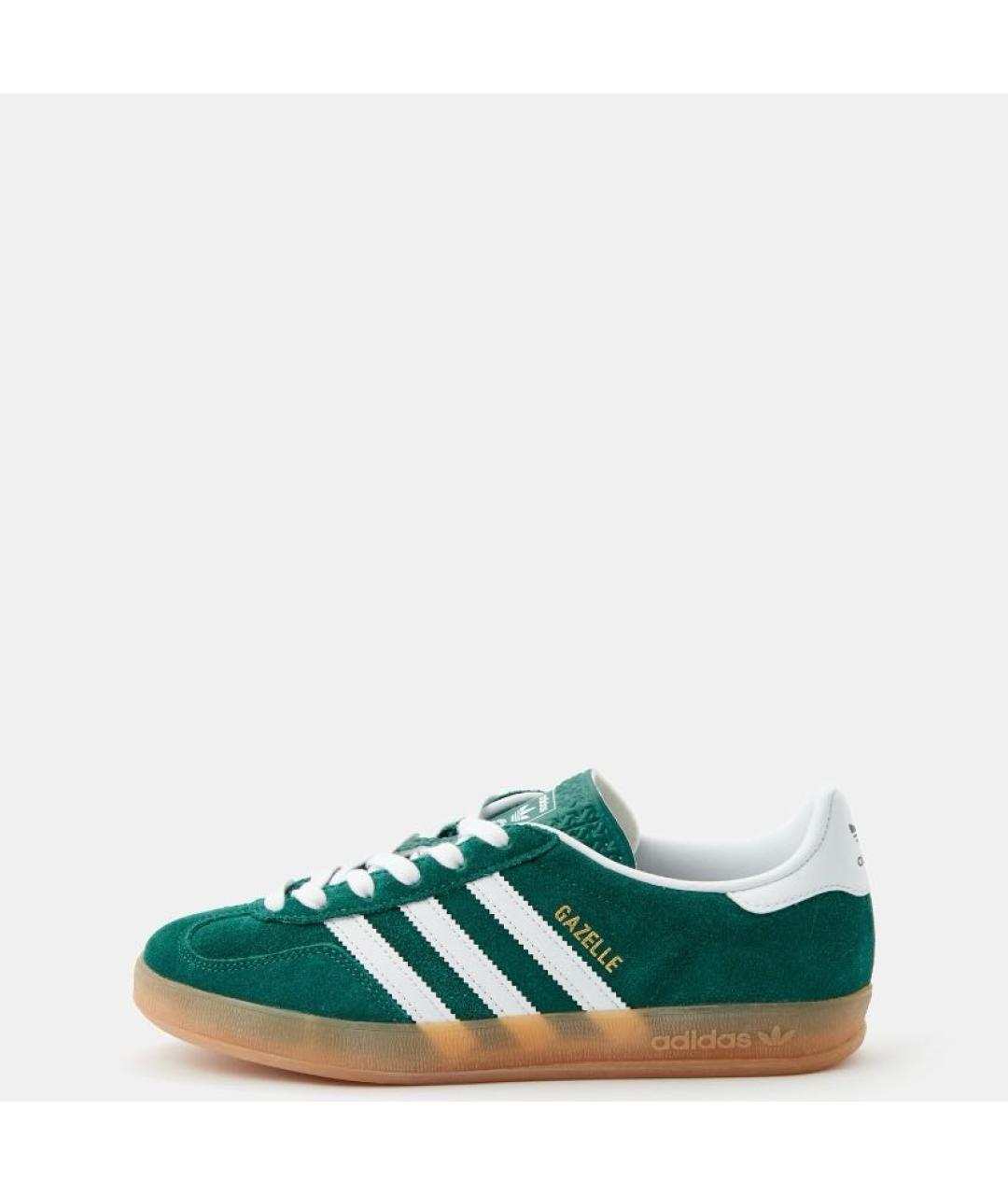 ADIDAS Зеленые замшевые кроссовки, фото 2