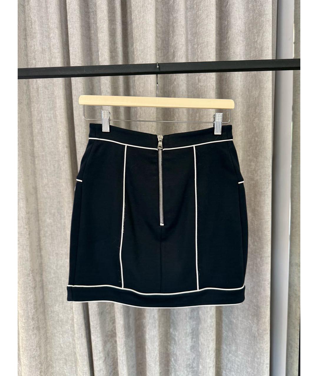 BALMAIN Темно-синяя юбка мини, фото 2