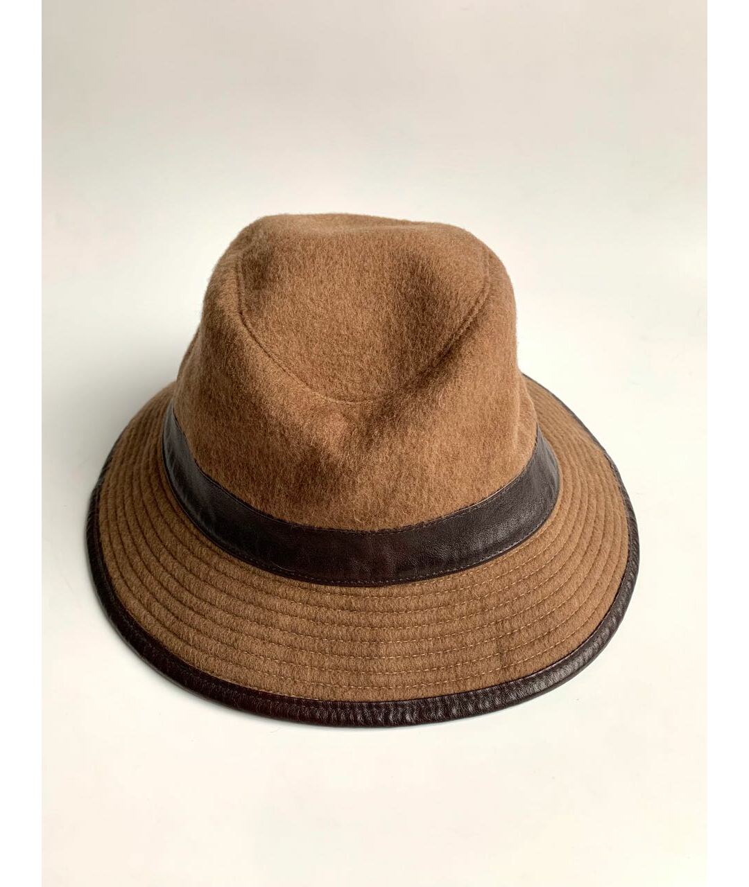 HERMES Коричневая кашемировая шляпа, фото 4