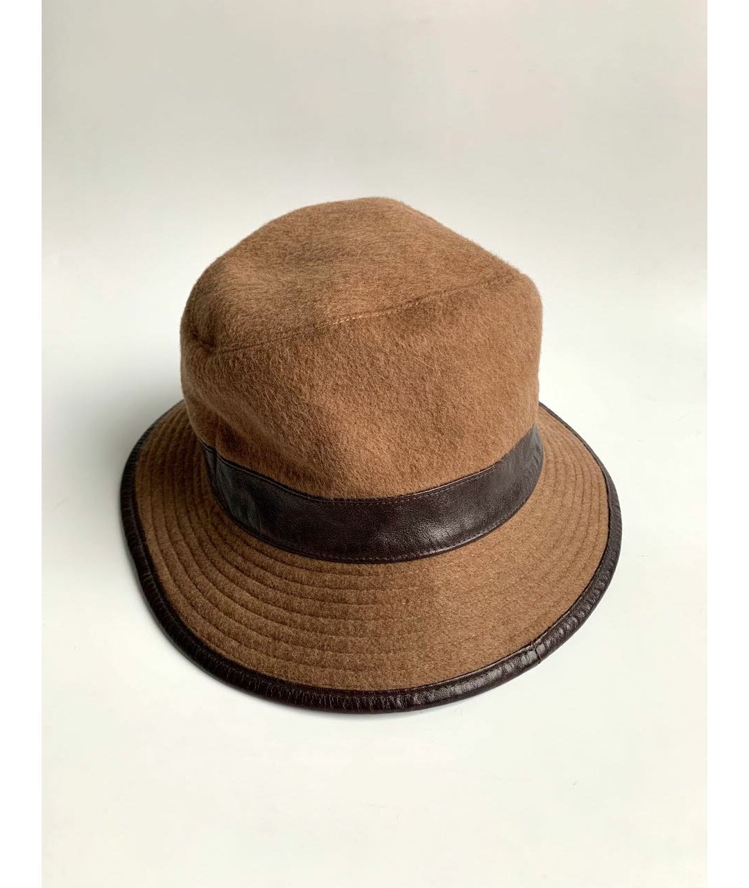 HERMES Коричневая кашемировая шляпа, фото 5