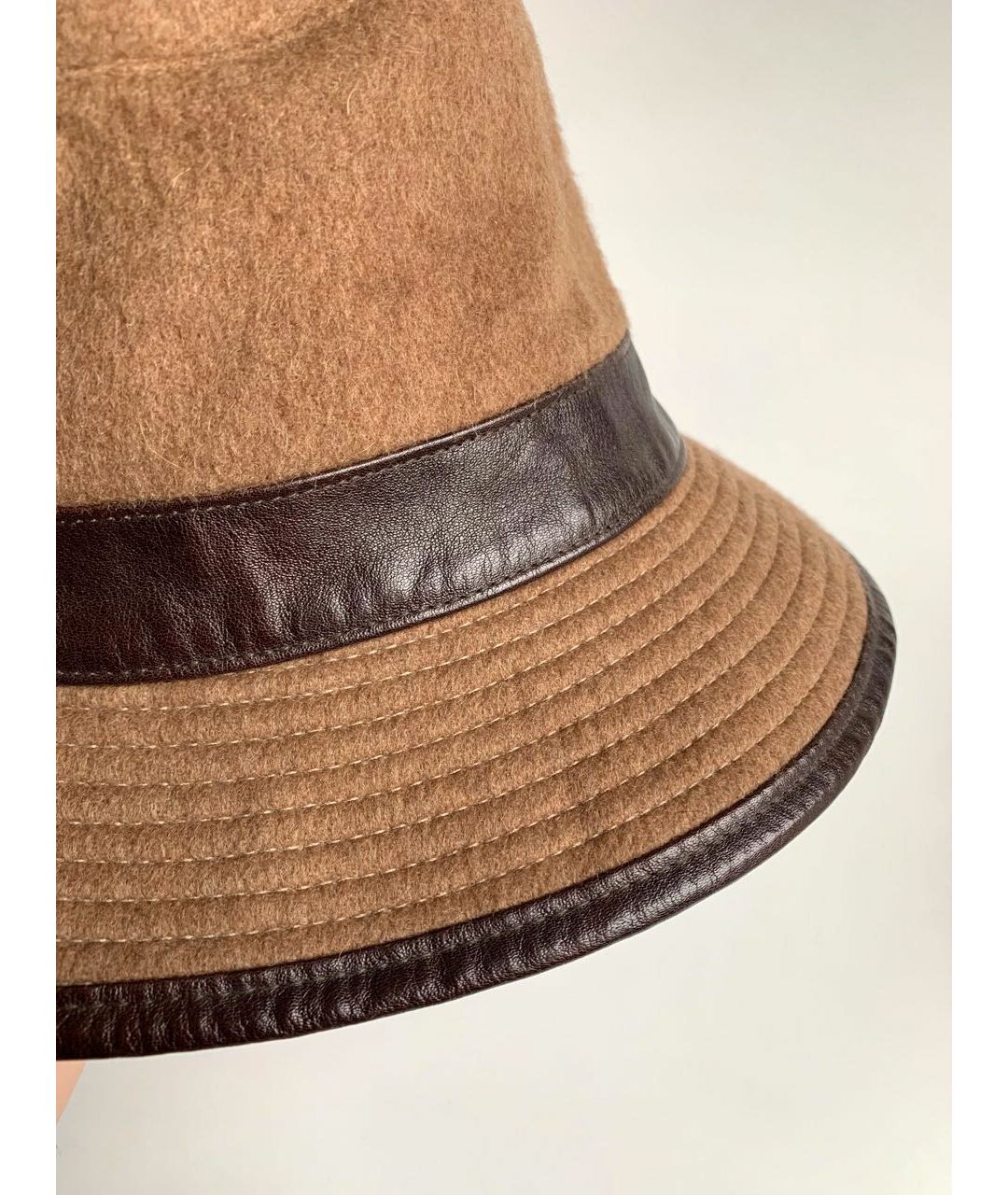 HERMES PRE-OWNED Коричневая кашемировая шляпа, фото 7
