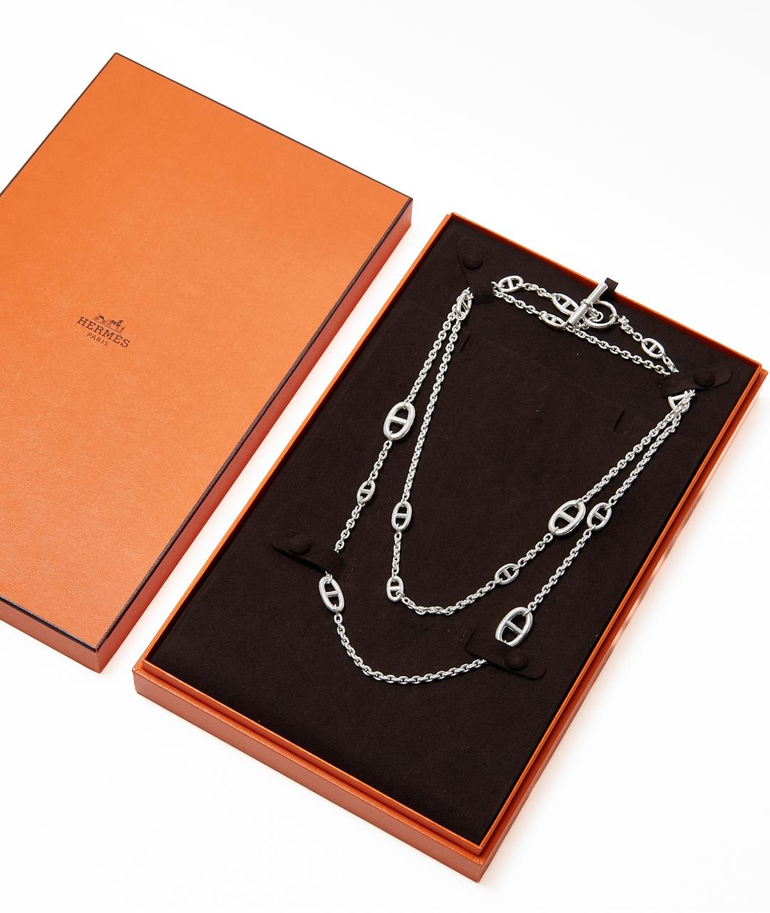 HERMES Серебряное серебряное колье, фото 4