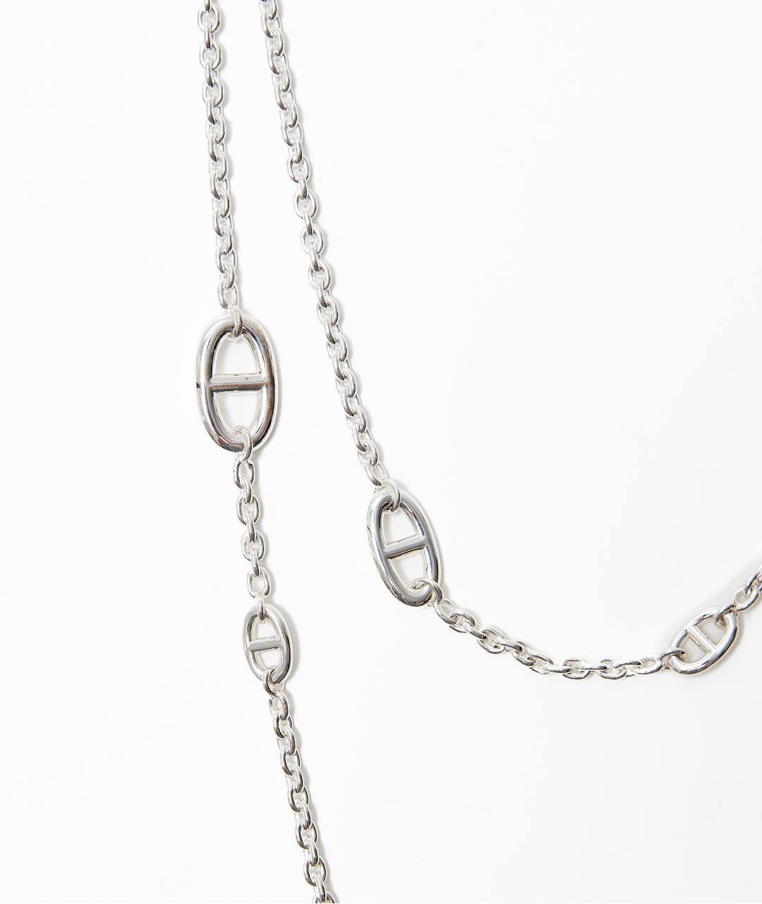 HERMES Серебряное серебряное колье, фото 3