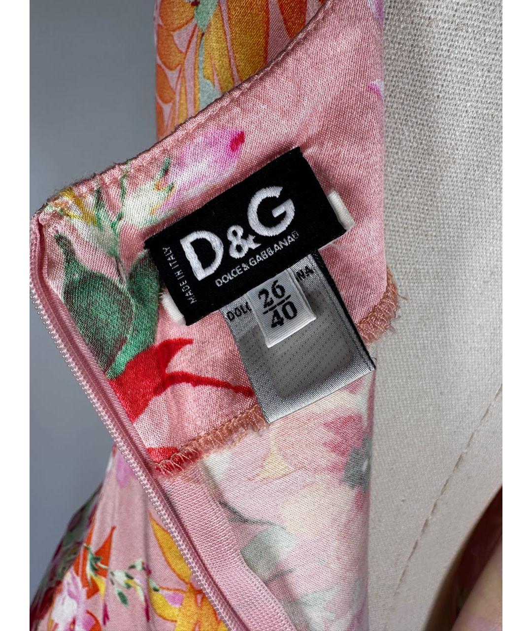DOLCE&GABBANA Мульти вискозное платье, фото 8