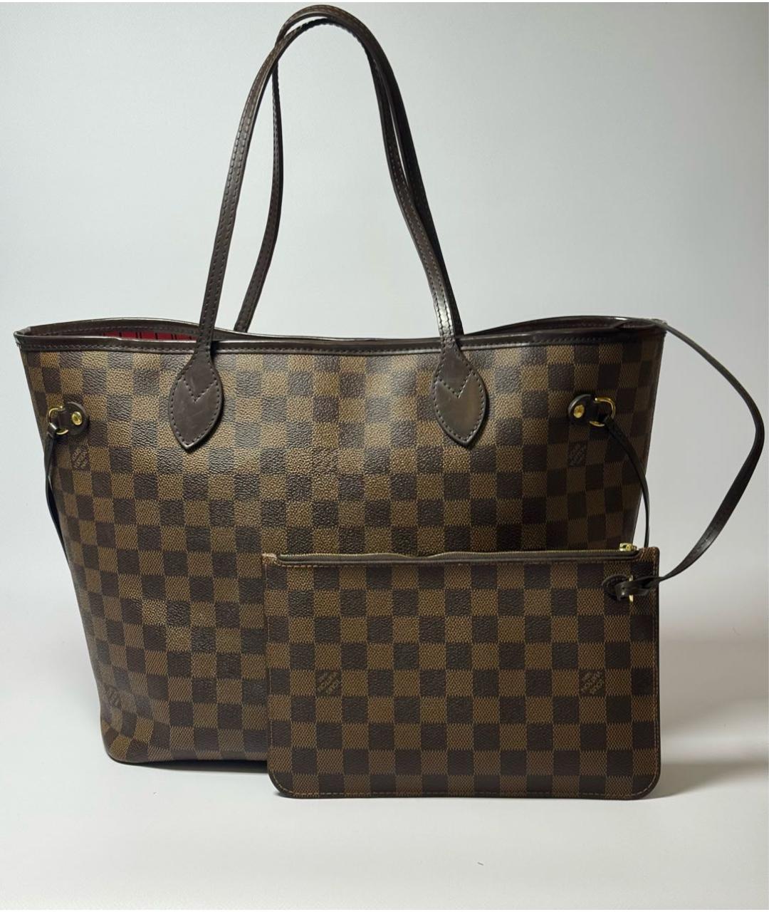 LOUIS VUITTON Коричневая сумка тоут, фото 9