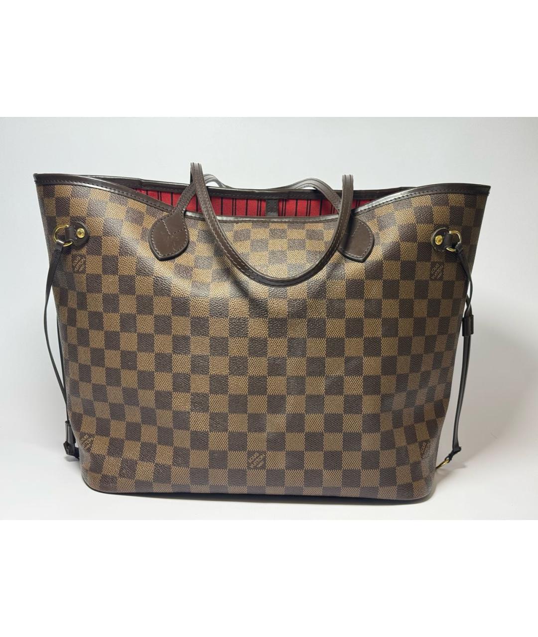 LOUIS VUITTON Коричневая сумка тоут, фото 3