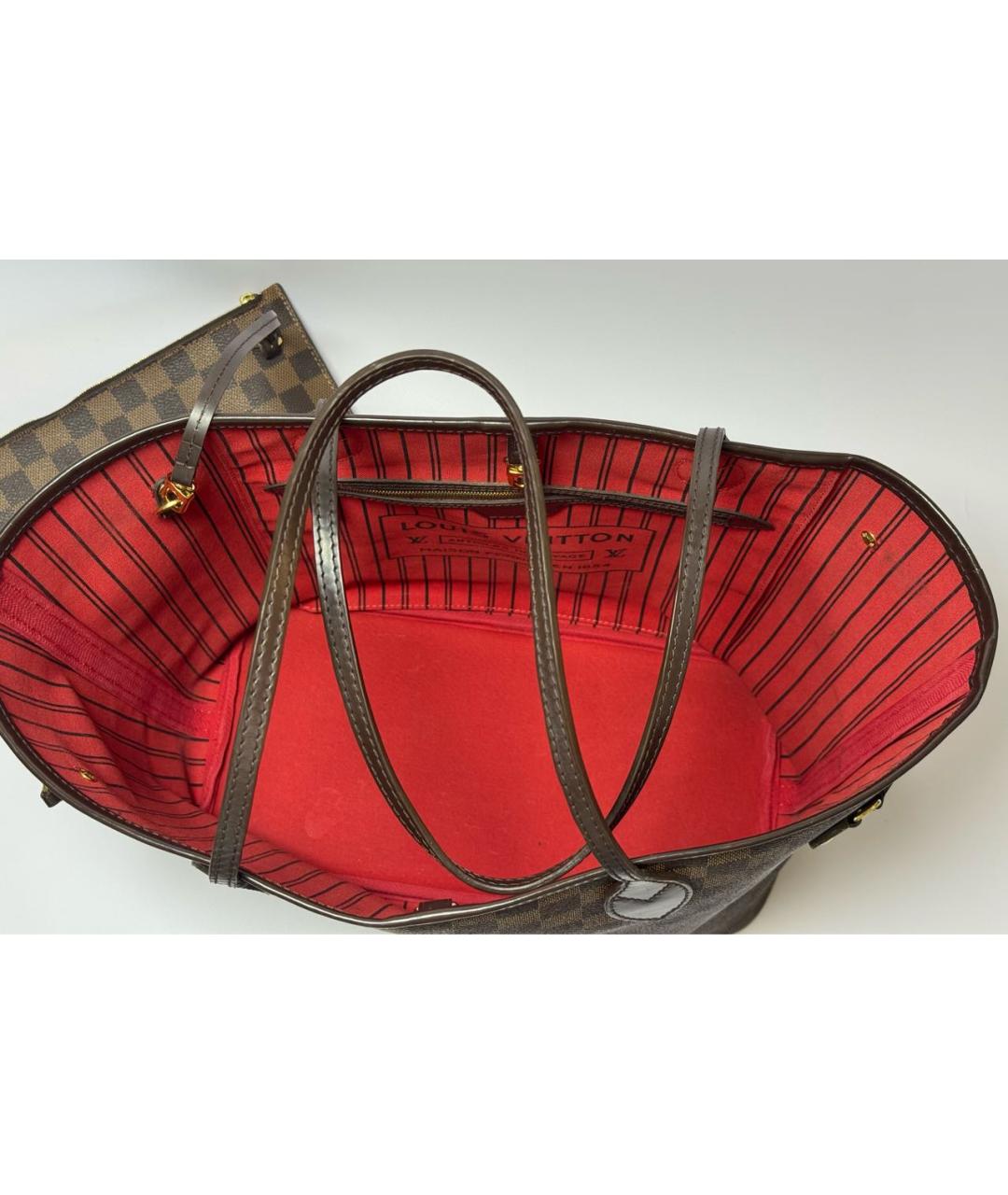 LOUIS VUITTON Коричневая сумка тоут, фото 4