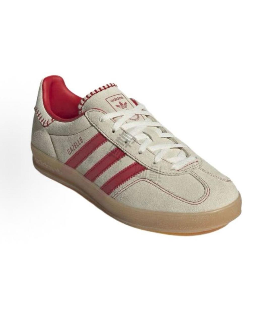ADIDAS Бежевые кожаные кроссовки, фото 4