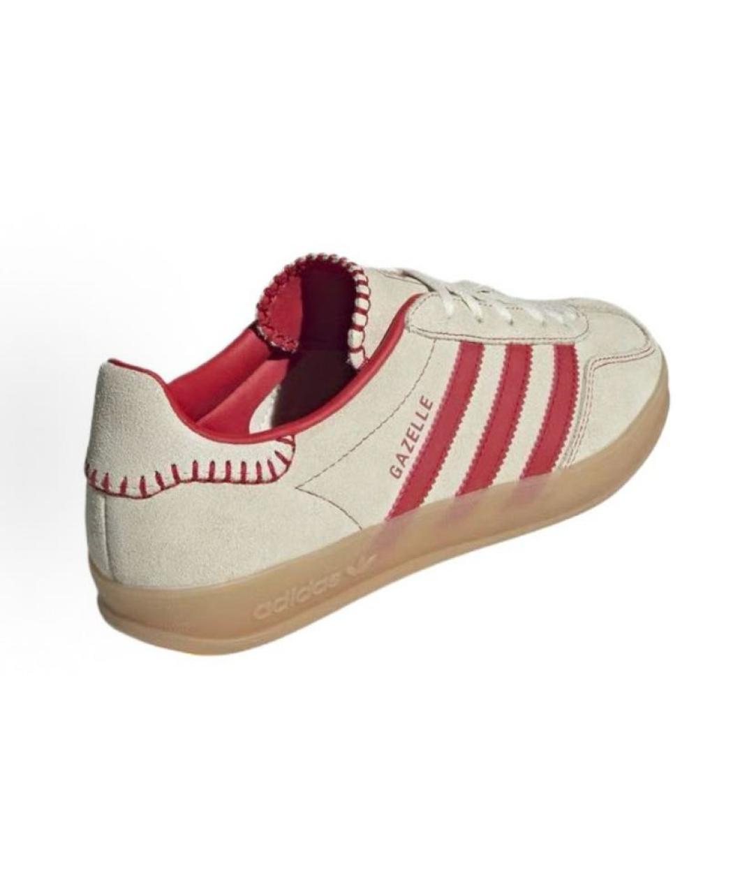 ADIDAS Бежевые кожаные кроссовки, фото 5