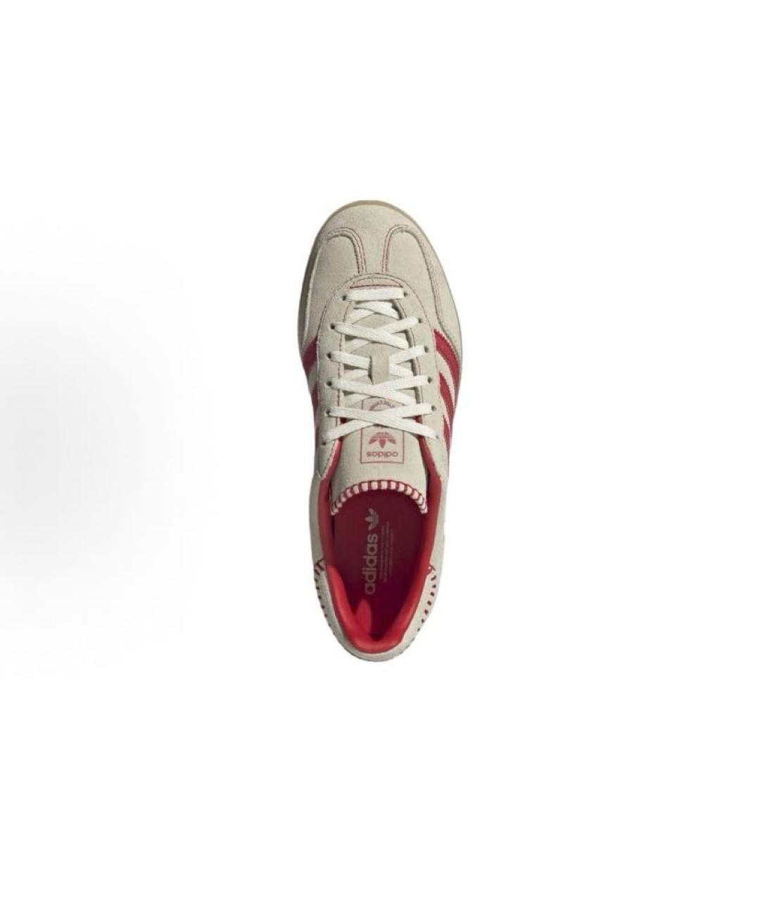 ADIDAS Бежевые кожаные кроссовки, фото 6
