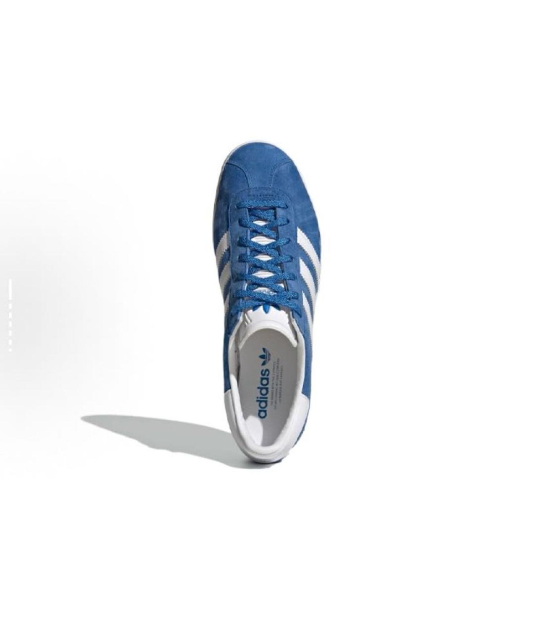 ADIDAS Синие замшевые кроссовки, фото 6