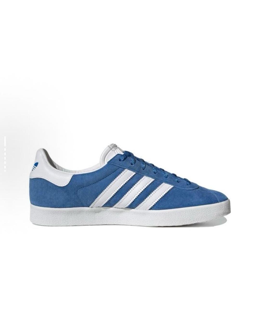 ADIDAS Синие замшевые кроссовки, фото 3