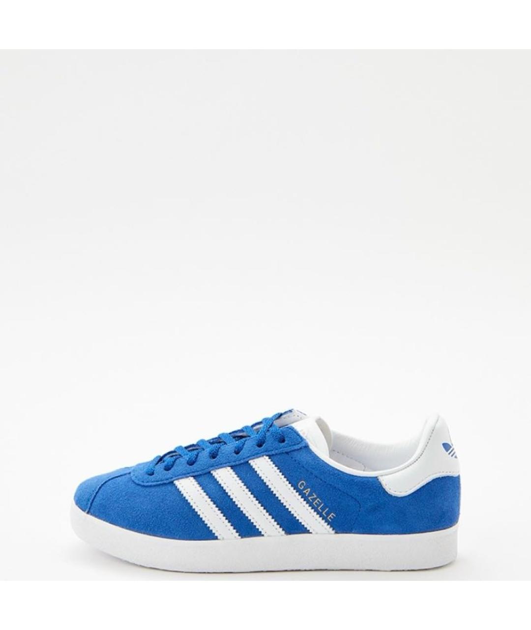 ADIDAS Синие замшевые кроссовки, фото 2