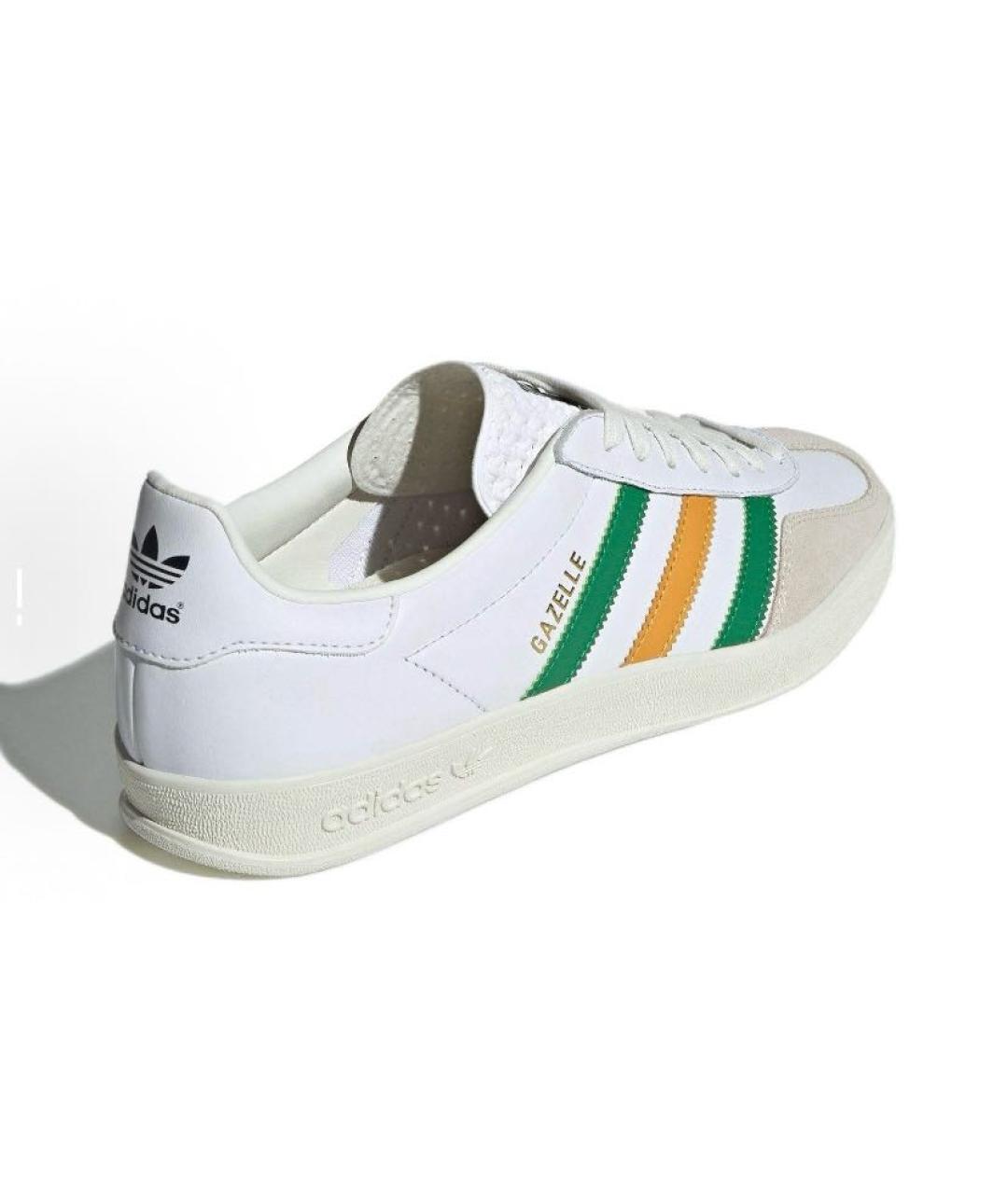 ADIDAS Белые кожаные кроссовки, фото 5