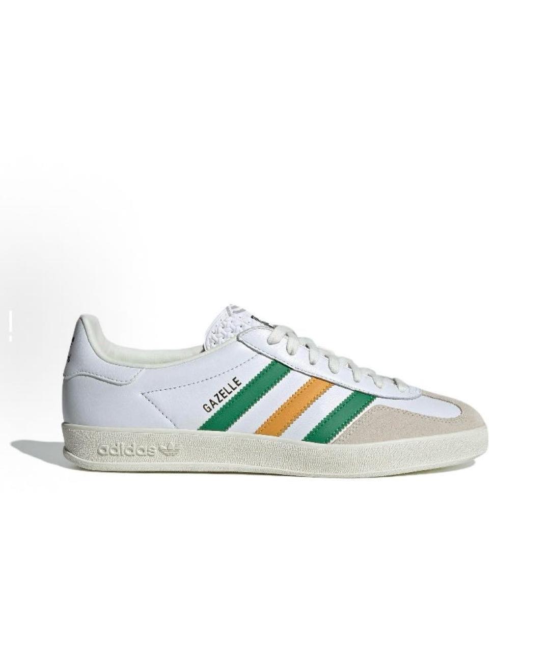 ADIDAS Белые кожаные кроссовки, фото 8