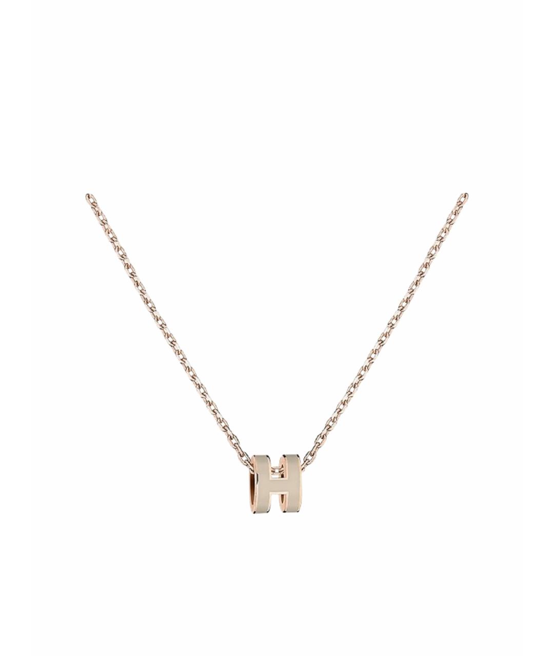 HERMES Золотая цепочка из розового золота, фото 1