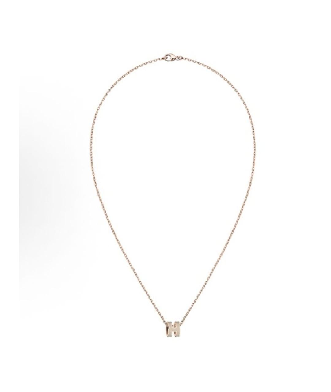HERMES Золотая цепочка из розового золота, фото 2