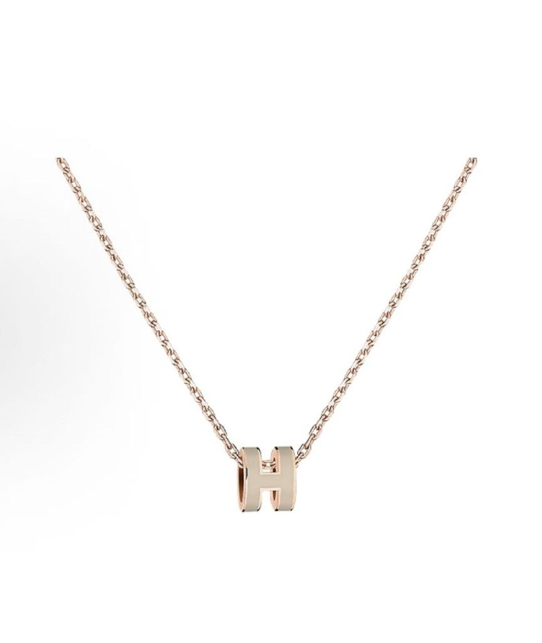 HERMES Золотая цепочка из розового золота, фото 5