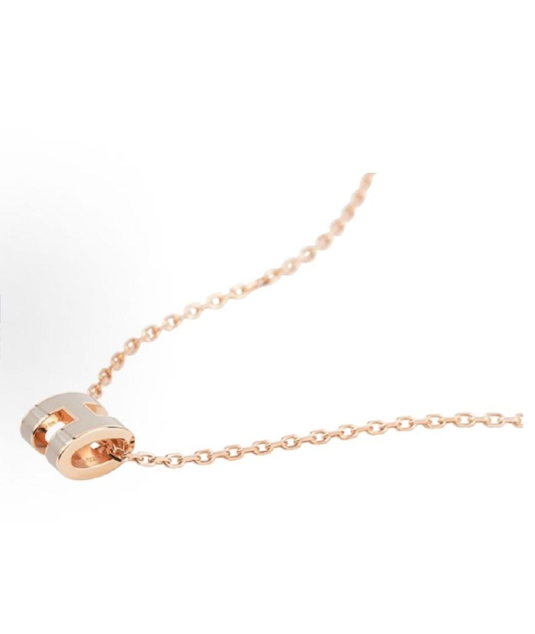 HERMES Золотая цепочка из розового золота, фото 4