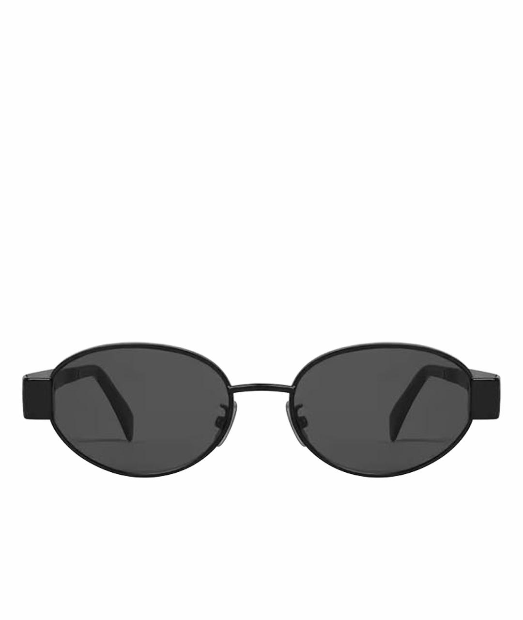 CELINE Черные металлические солнцезащитные очки, фото 1