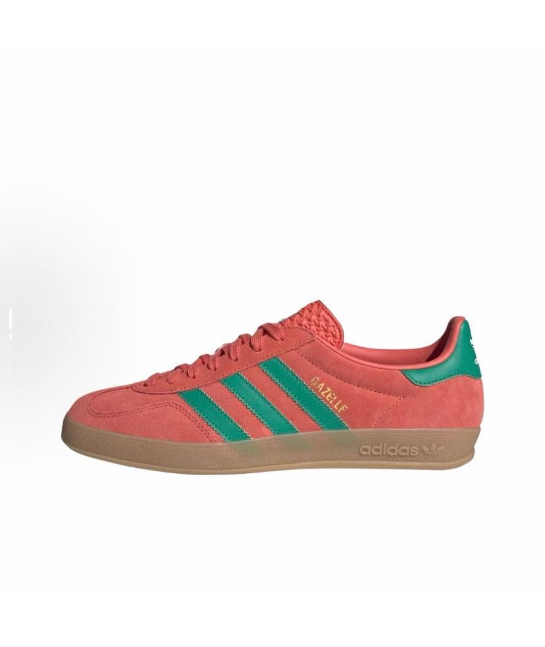 ADIDAS Красные замшевые кеды, фото 3