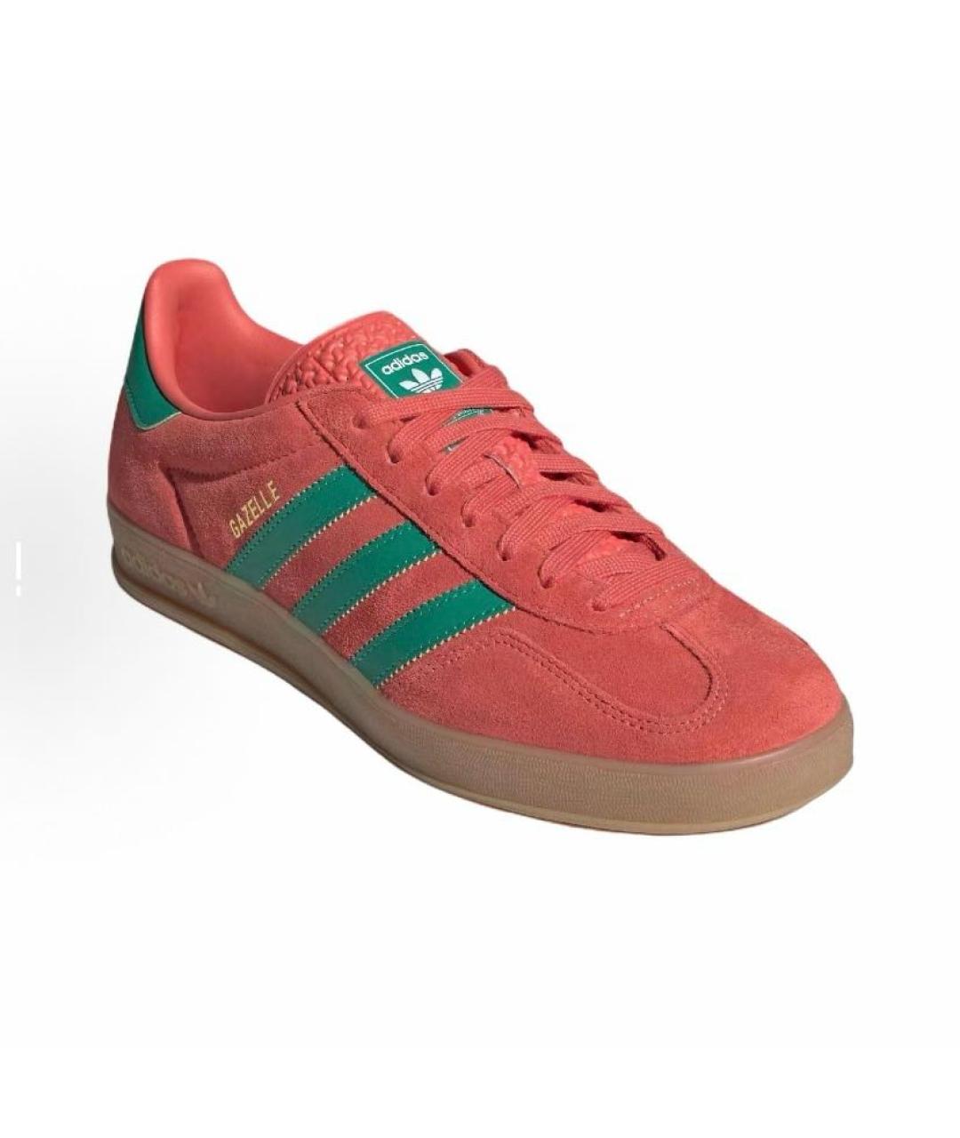 ADIDAS Красные замшевые кеды, фото 4