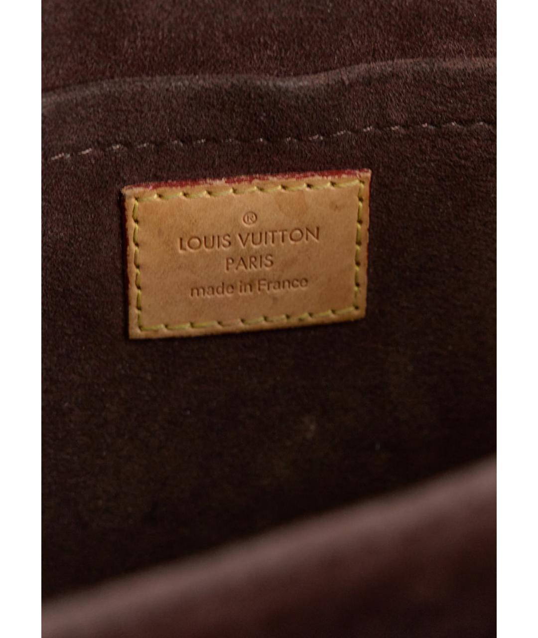 LOUIS VUITTON Коричневая сумка с короткими ручками, фото 7