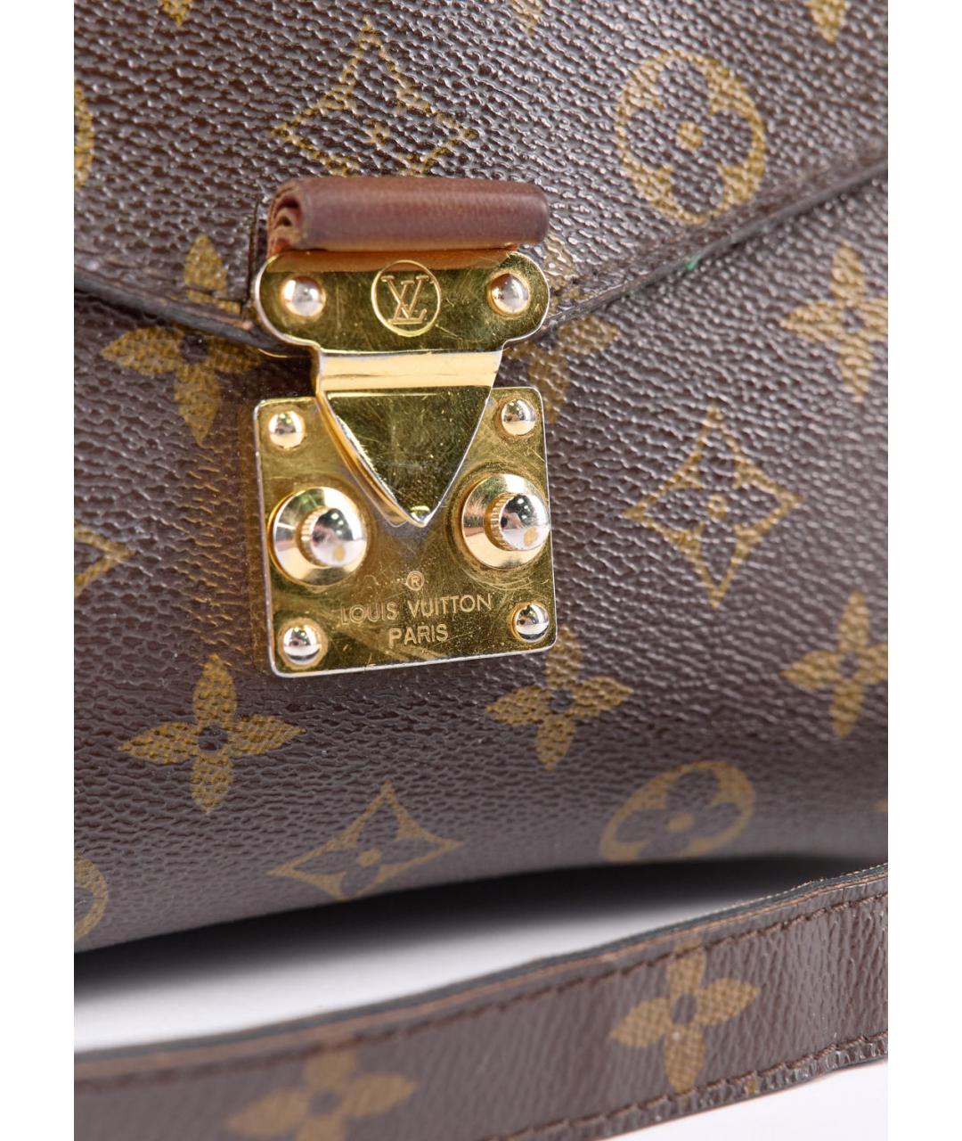 LOUIS VUITTON Коричневая сумка с короткими ручками, фото 6
