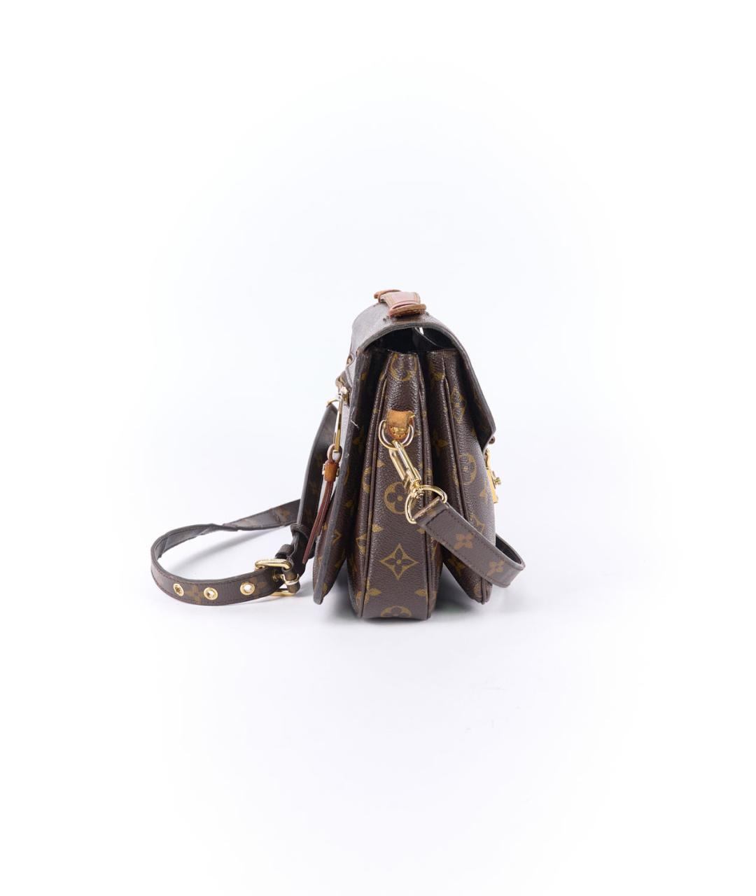 LOUIS VUITTON Коричневая сумка с короткими ручками, фото 2