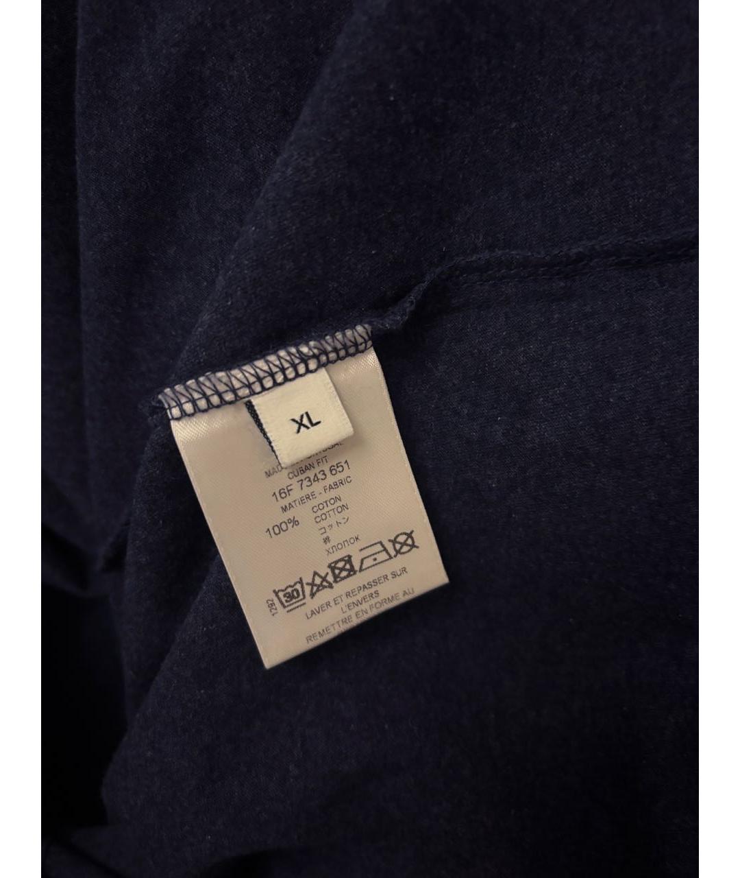 GIVENCHY Темно-синяя хлопковая футболка, фото 5