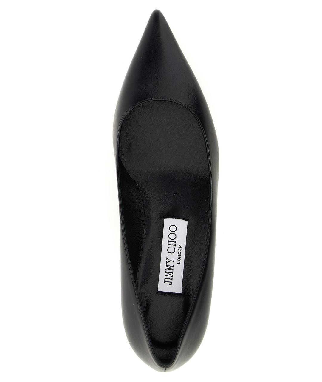 JIMMY CHOO Черные кожаные туфли, фото 4