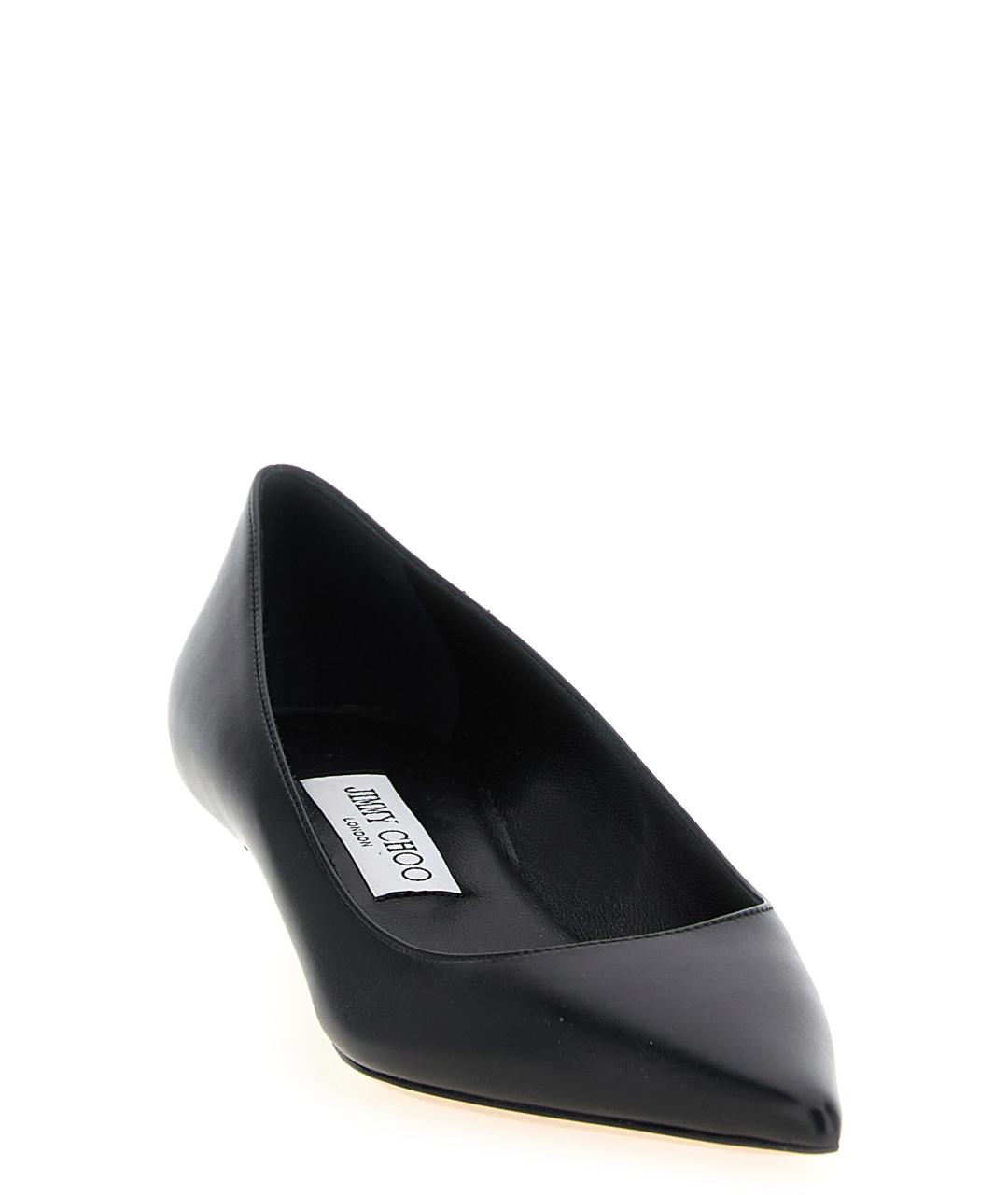 JIMMY CHOO Черные кожаные туфли, фото 2