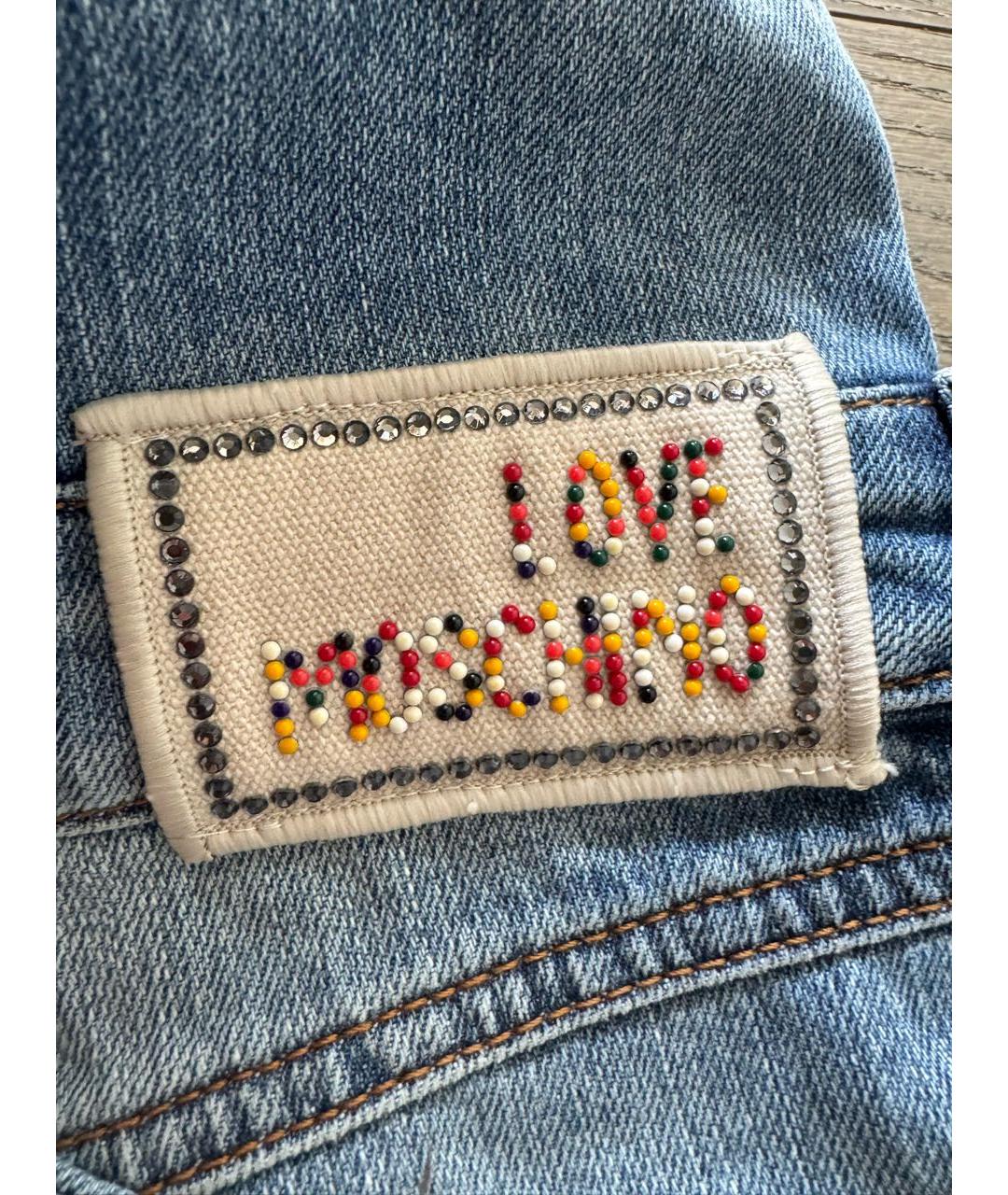 LOVE MOSCHINO Голубой деним комбинезон, фото 2