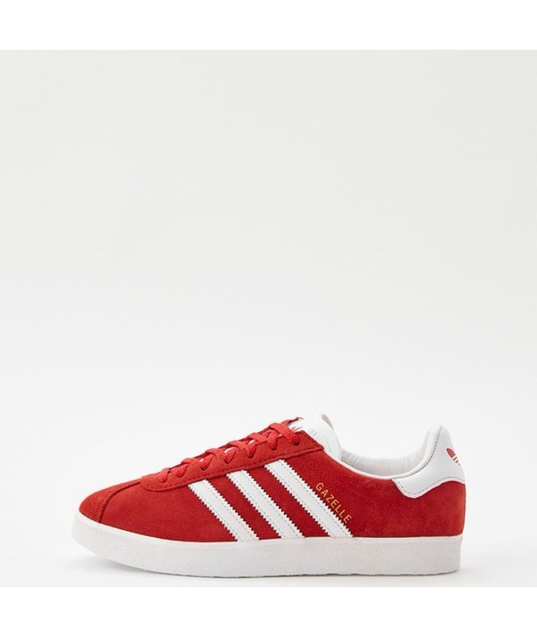 ADIDAS Красные замшевые кроссовки, фото 2