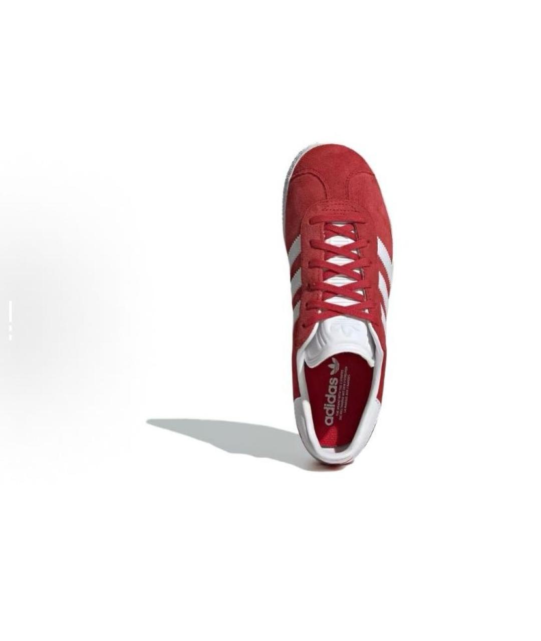 ADIDAS Красные замшевые кроссовки, фото 4