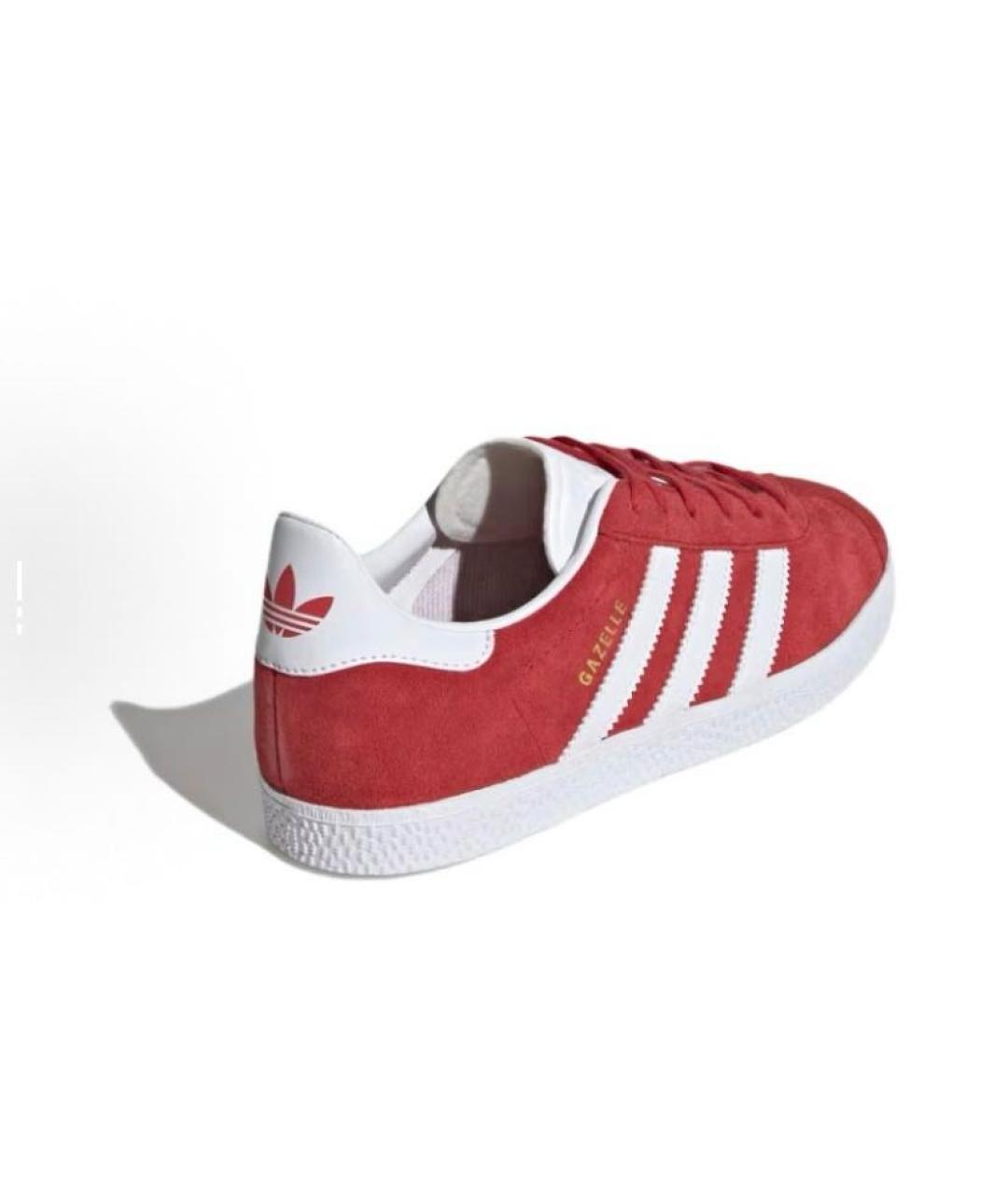ADIDAS Красные замшевые кроссовки, фото 5